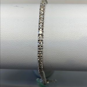 NEW Diamonds Bracelet 14K White Gold